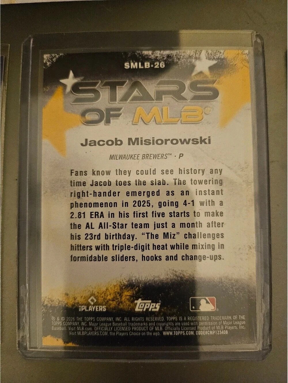 Topps jacob misiorowski